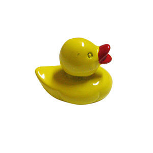 Yellow Rubber Ducky Design Magnet